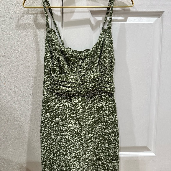 A&F Olive Mini Petite Dress. Y2K, Spring, Babydoll, Festival, Easter, Summer - Picture 2 of 9